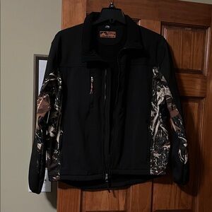 Men's Black and Camouflage Performance Jacket